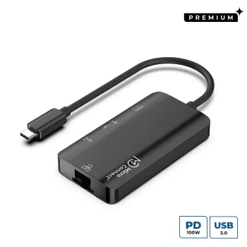 Microconnect USB3.1CCOM16 nešiojamojo kompiuterio dokas / prievadų daugintuvas Laidinis USB 3.2 Gen 1 (3.1 Gen 1) Type-C Pilka