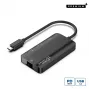 Microconnect USB3.1CCOM16 nešiojamojo kompiuterio dokas / prievadų daugintuvas Laidinis USB 3.2 Gen 1 (3.1 Gen 1) Type-C Pilka