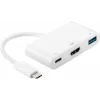 Microconnect USB3.1CCOM2 USB grafikos adapteris baltas