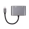 Microconnect USB3.1CETHPDBA kabelio lyties adapteris USB C RJ-45 Juodas