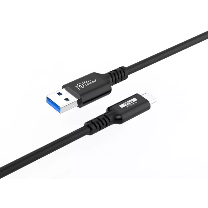USB laidas Microconnect USB3.2AC2 2m USB C USB A 10 Gbit/s Juodas