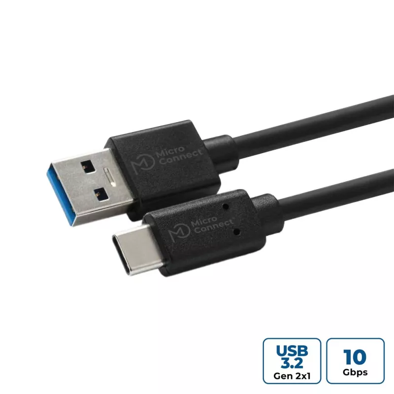 Microconnect USB3.2CA05 USB kabelis USB 3.2 Gen 2 (3.1 Gen 2) 0,5 m USB A USB C Juodas