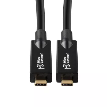 Microconnect USB3.2CC12OP USB laidas USB 3.2 Gen 2 (3.1 Gen 2) 12.5 m USB C juodas