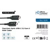 USB laidas Microconnect USB3.2CC15OP 15m USB C juodas 10 Gbit/s