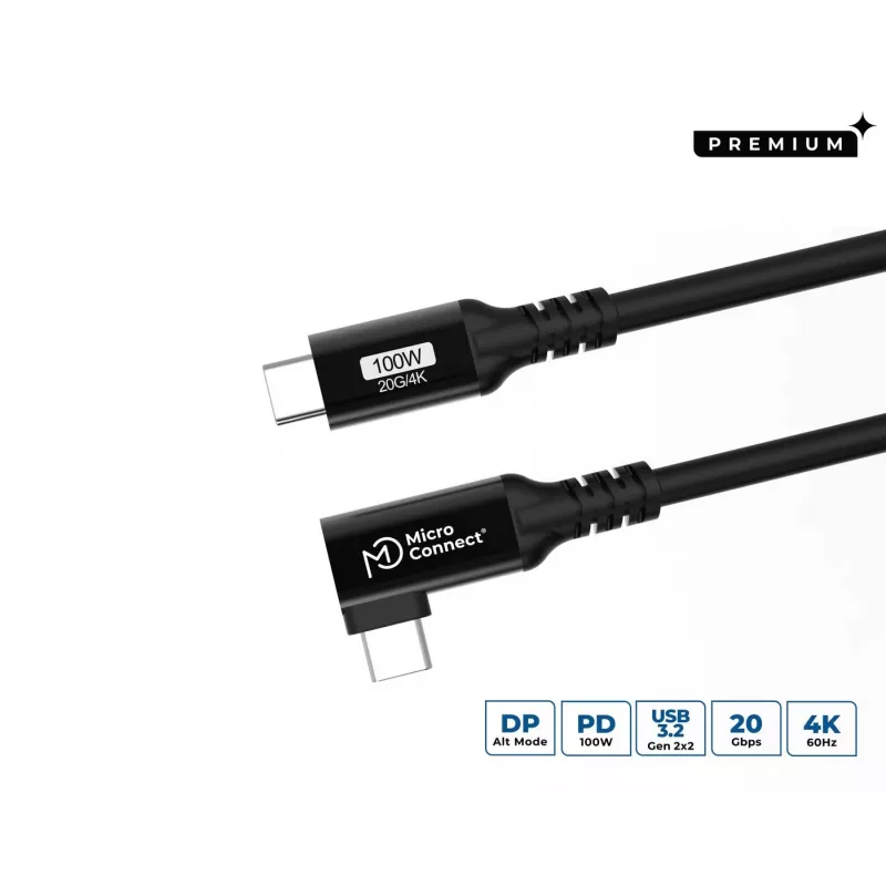 “Microconnect USB3.2CC3-A” USB laidas USB 3.2 Gen 2x2 3 m USB C juodas