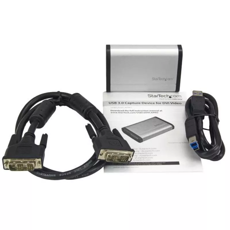 StarTech.com USB 3.0 vaizdo fiksavimo įrenginys, skirtas didelio našumo DVI vaizdo įrašymui - 1080p 60fps - aliuminis - TAA