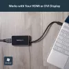 StarTech.com USB 3.0 į HDMI adapteris su 1x USB, USB į HDMI monitoriaus keitiklis, skirtas Windows (nepalaiko macOS/ChromeOS/Linux) – TAA