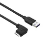 StarTech.com Plonas Mikro USB 3.0 Kabelis - V/V - Kairiuoju kampu Mikro-USB - 1 m (3 pėd.)