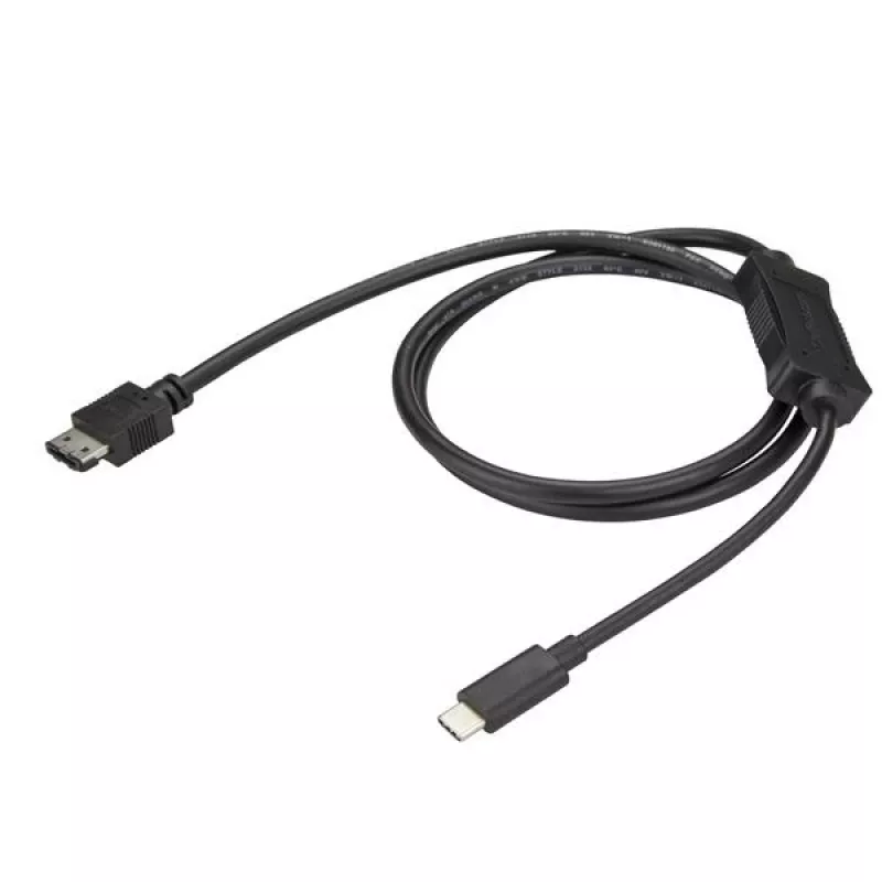 StarTech.com USB-C į eSATA kabelis - Išoriniams saugojimo įrenginiams - USB 3.0 (5 Gbps) - 3 pėd. (1 m) - Juodas
