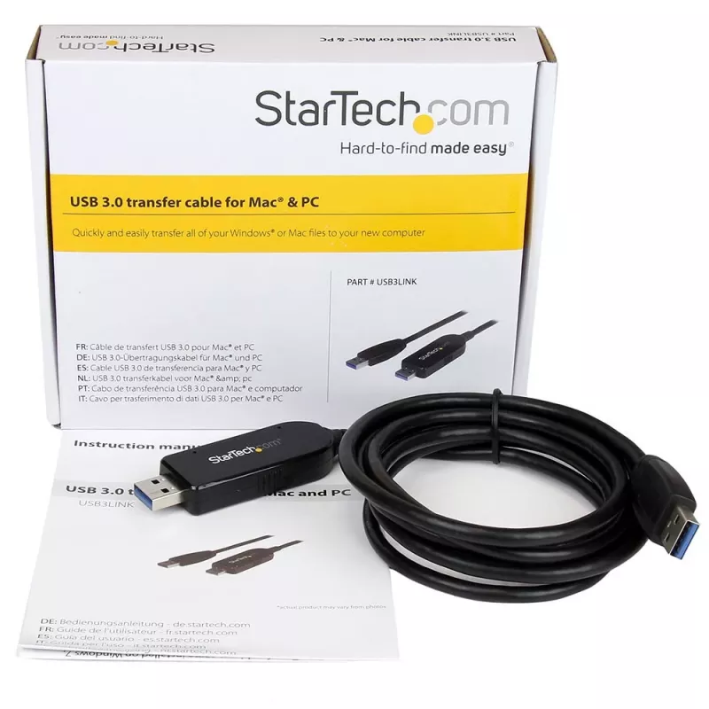 StarTech.com USB 3.0 duomenų perdavimo kabelis, skirtas Mac ir Windows~USB 3.0 duomenų perdavimo kabelis, skirtas Mac ir Windows, 2 m (6 pėd.)