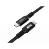 USB kabelis Microconnect USB4CC15-240W 1,5 m USB C 40 Gbit/s juodas