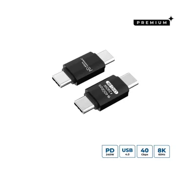 Microconnect USB4-CC-240W USB laidas 0 m USB C Juodas