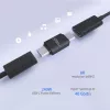 Microconnect USB4-CC-240W USB laidas 0 m USB C Juodas