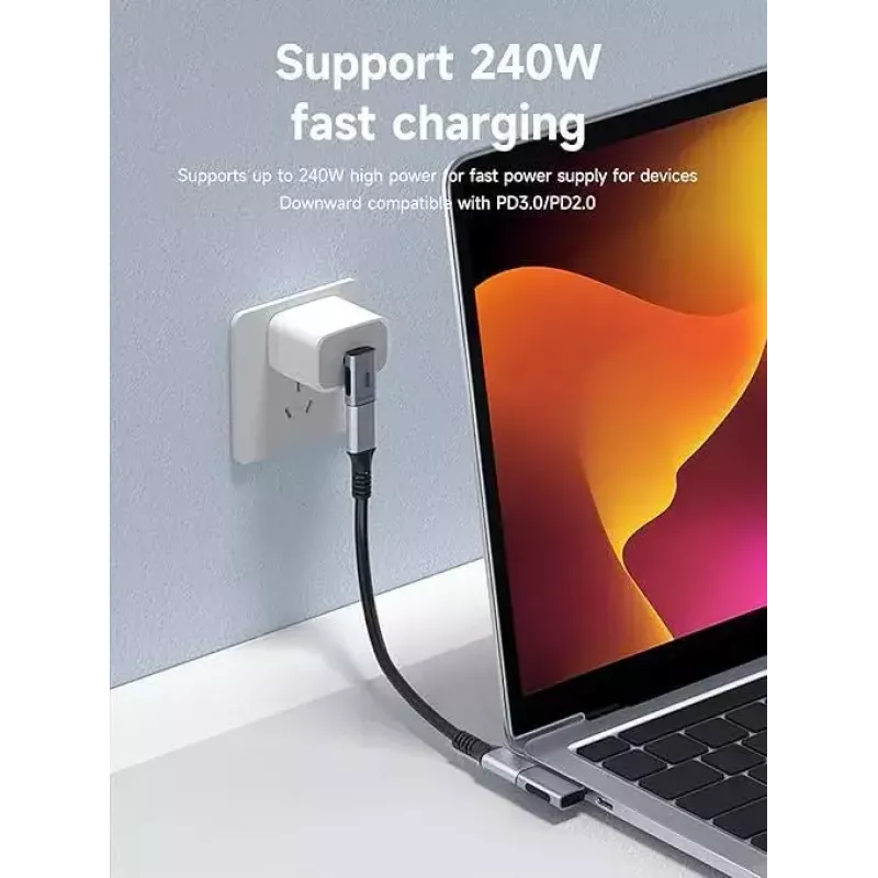Microconnect USB4-CCFA-240W USB laidas 0 m USB C juoda