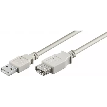 “Microconnect USBAAF05” USB laidas USB 2.0 0,5 m USB A Pilkas