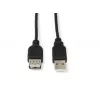 Microconnect USBAAF1B USB laidas USB 2.0 1 m USB A Juodas