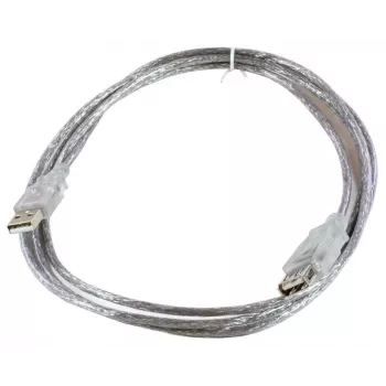 Microconnect USBAAF2T USB laidas USB 2.0 1.8 m USB A skaidrus