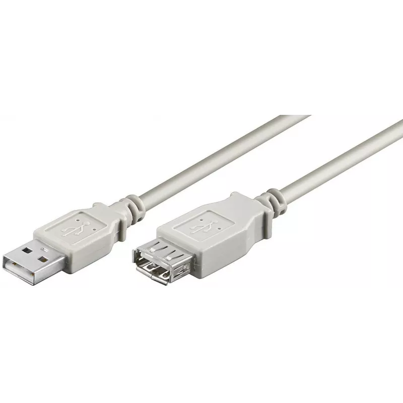 Microconnect USBAAF3 USB kabelis USB 2.0 3 m USB A Pilka