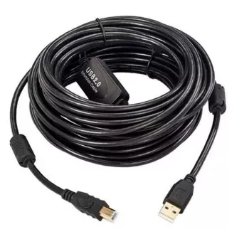 Microconnect USBAB15B-ACTIVE USB kabelis USB 2.0 15 m USB A USB B Juodas