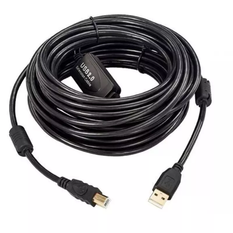 Microconnect USBAB20B-ACTIVE USB laidas USB 2.0 20 m USB A USB B Juodas