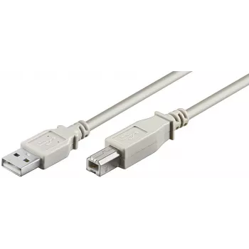 Microconnect USBAB5 USB kabelis USB 2.0 5 m USB A USB B Pilka