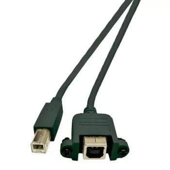 Microconnect USBABF1PANEL2 USB laidas USB 2.0 1,8 m USB A USB B Juoda