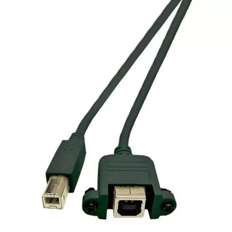 Microconnect USBABF1PANEL2 USB laidas USB 2.0 1,8 m USB A USB B Juoda