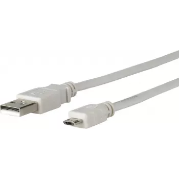 Mikroconnect USBABMICRO5G USB kabelis USB 2.0 5 m Micro-USB B USB A Pilka