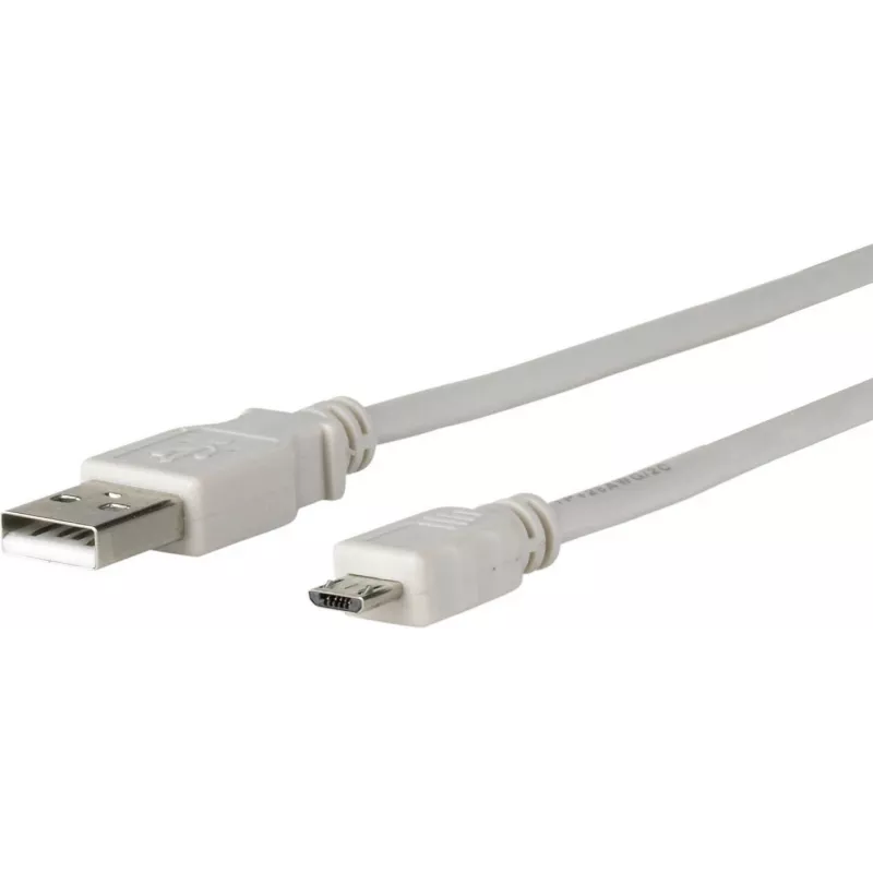 Mikroconnect USBABMICRO5G USB kabelis USB 2.0 5 m Micro-USB B USB A Pilka