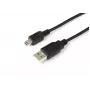 Microconnect USBAMB51 USB laidas USB 2.0 1 m USB A Mini-USB B juodas