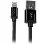 StarTech.com 2 m (6 pėd.) USB į Lightning kabelis – ilgas iPhone / iPad / iPod įkroviklio kabelis – Lightning į USB kabelis – Apple MFi sertifikuotas – Juodas