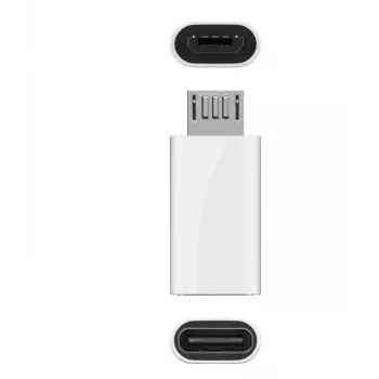 Microconnect USBMICROUSBC kabelio jungčių adapteris Micro-USB B USB-C baltas