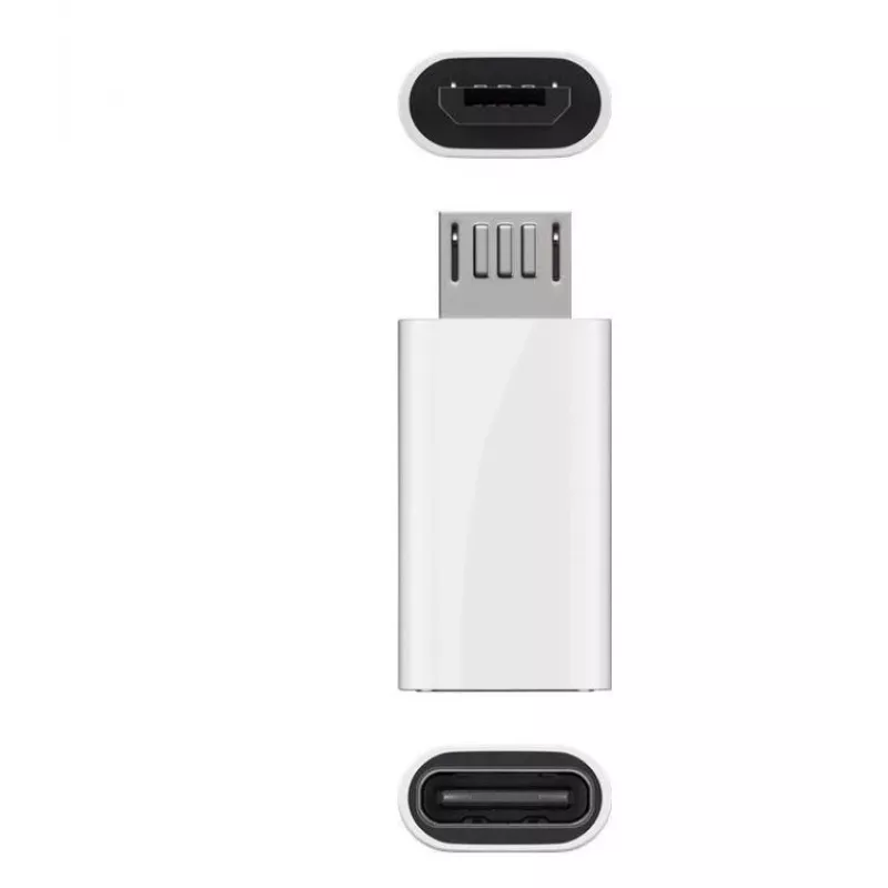 Microconnect USBMICROUSBC kabelio jungčių adapteris Micro-USB B USB-C baltas