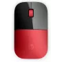 HP Z3700 raudona belaidė pelė, abiem rankoms tinkama, optinė, RF belaidė, 1200 DPI, raudona