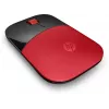 HP Z3700 raudona belaidė pelė, abiem rankoms tinkama, optinė, RF belaidė, 1200 DPI, raudona