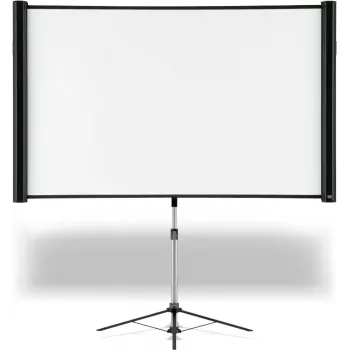 Epson Screen (80 inch Multi-Aspect) - ELPSC26, Manual, 2.03 m (80 inch), 16:9, Juoda, White