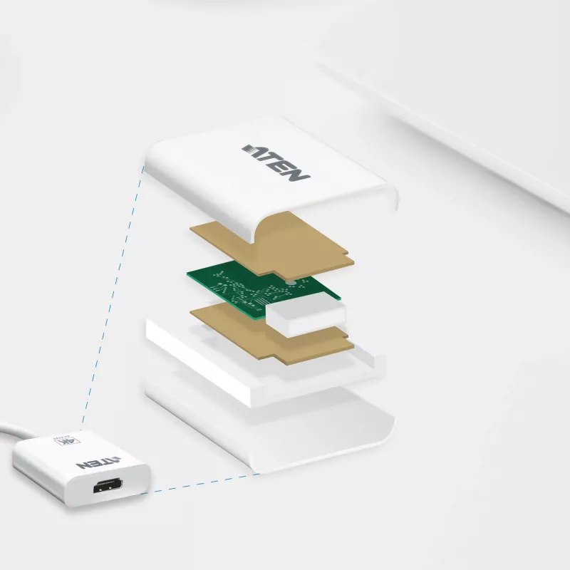 ATEN 4K Active mini DisplayPort to HDMI keitiklis, 3D, iki 3840 x 2160 @30Hz