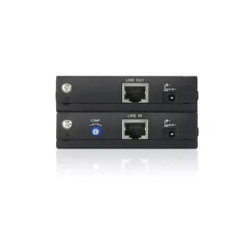 ATEN VGA vaizdo plėtiklis per Cat5e/6, 150 metrų, 1920 x 1200 pikselių, AV siųstuvas ir imtuvas, 150 m, laidinis, juodas