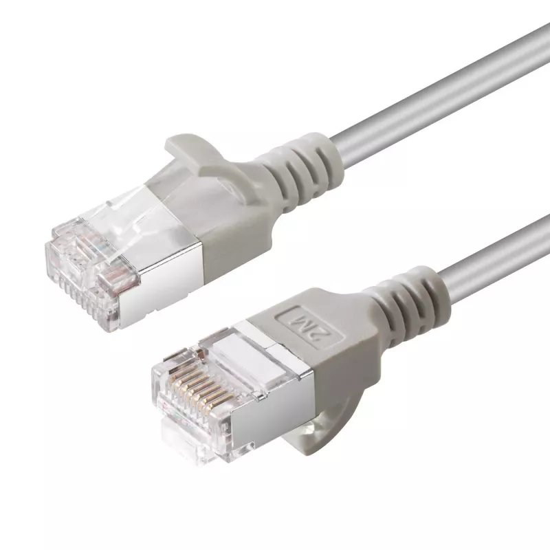 Mikroconnect V-FTP6A005-plonas tinklo kabelis Pilka 0,5 m Cat6a U/FTP (STP)