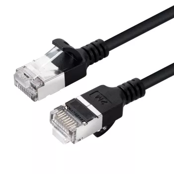 Microconnect V-FTP6A01S-plonas tinklo kabelis juodas 1 m Cat6a U/FTP (STP)