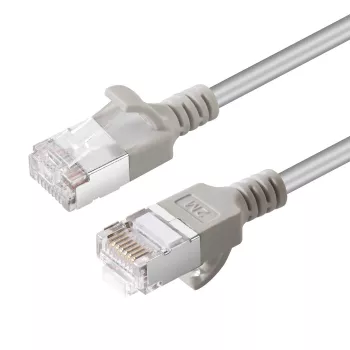 Microconnect V-FTP6A03-plonas tinklo kabelis, pilkas, 3 m, Cat6a U/FTP (STP)