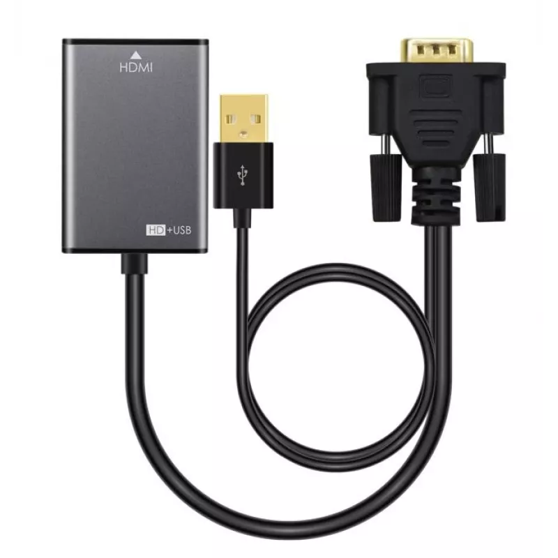 Microconnect VGAHDMI VGA kabelis 0,15 m VGA (D-Sub) juodas