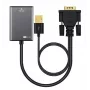Microconnect VGAHDMI VGA kabelis 0,15 m VGA (D-Sub) juodas