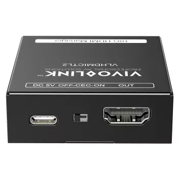 Vivolink VLHDMICTL2 EDID emuliatorius 3840x2160 18Gbit/s juodas