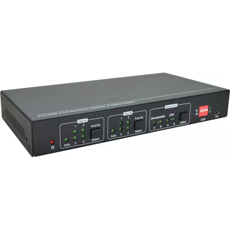 Vivolink VLHDMIMAT4X2RS matricinis perjungiklis Mastelio keitimo matricinis perjungiklis 7,5 W