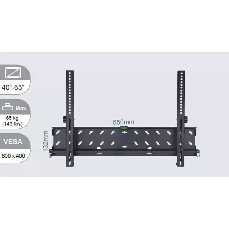 Vivolink VLMW4065T televizoriaus laikiklis/stovas 165,1 cm (65 coliai) juodas