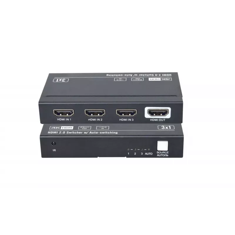 HDMI vaizdo perjungiklis Vivolink VLSW131 3840x2160 60 k./s juodas