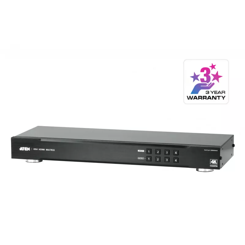 ATEN 4 x 4 4K HDMI garso/vaizdo matricinis komutatorius