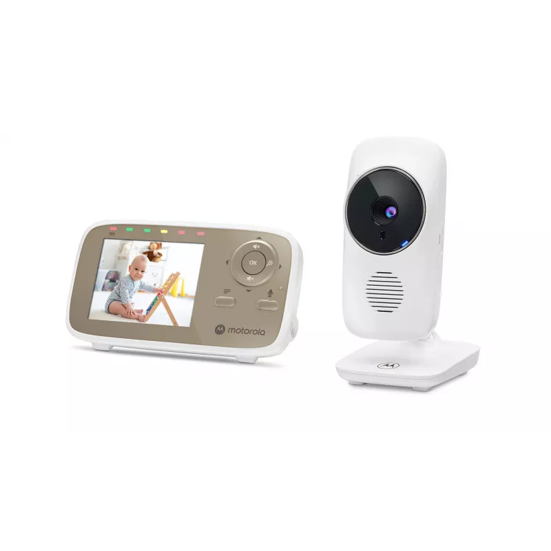 Motorola VM483 vaizdo kūdikio monitorius 300 m FHSS Auksinė, Balta