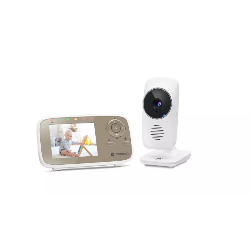 Motorola VM483 vaizdo kūdikio monitorius 300 m FHSS Auksinė, Balta